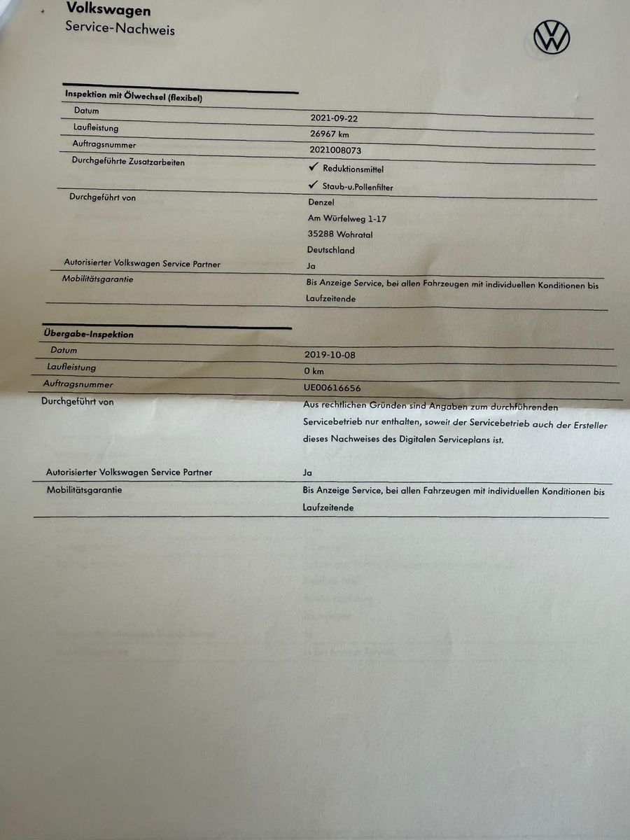 Fahrzeugabbildung Volkswagen Tiguan Allspace IQ.DRIVE/1. Hand / Navi /Digital