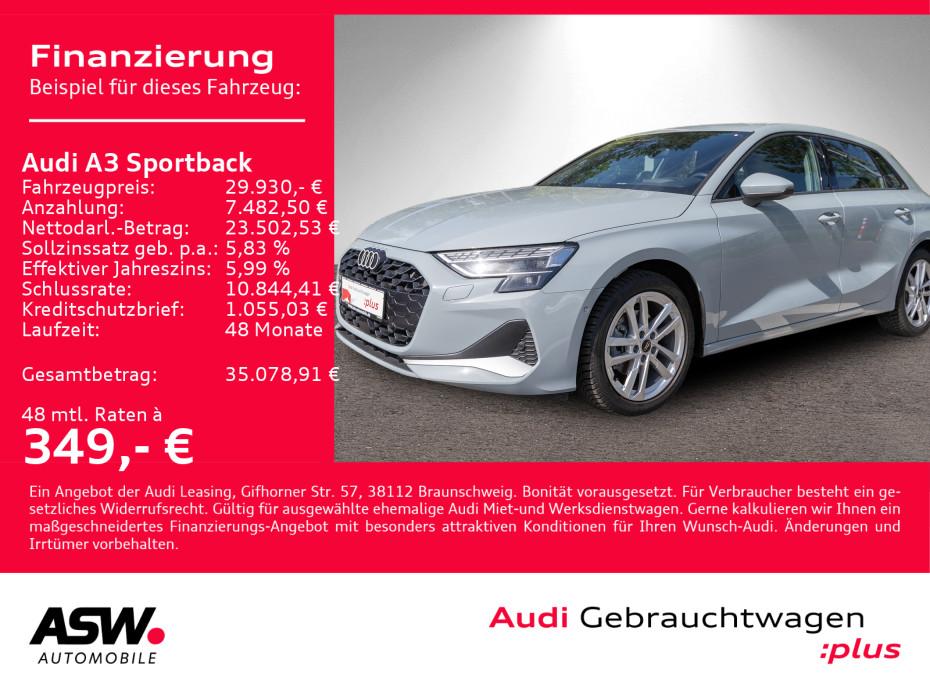 Audi A3 Sportback advanced TDI Stron LED Navi RFK HUD, миниатюра 2
