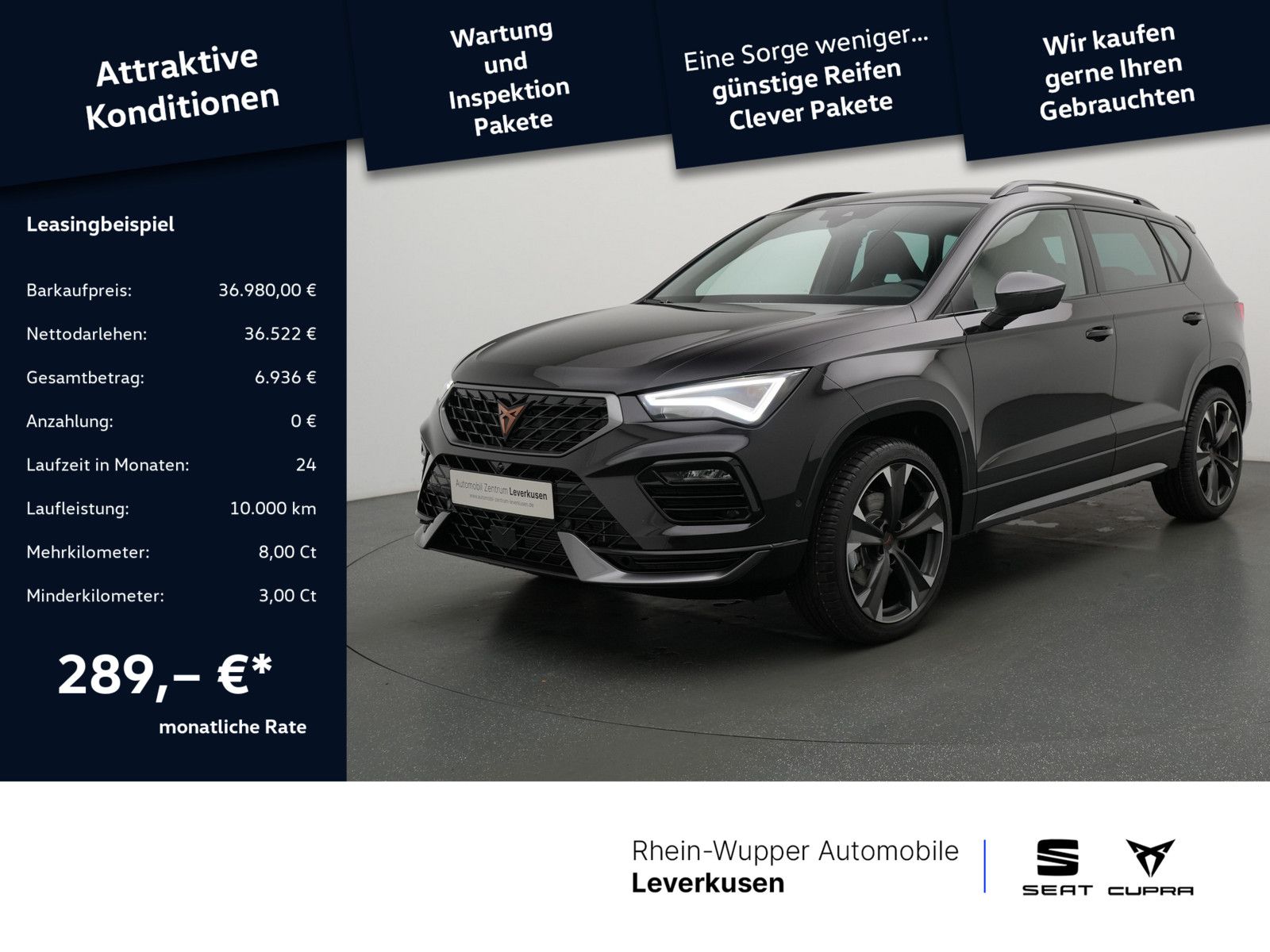 Cupra Ateca 1.5 TSI SHZ NAVI AHK ACC FACEL. LED 360°