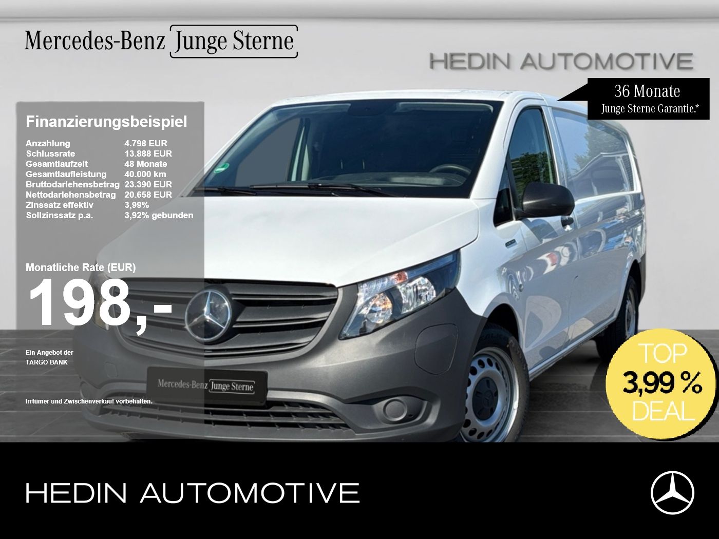 Mercedes-Benz eVito 112 Kasten Extralang SHZ|TEMP|SHZ|Facelift