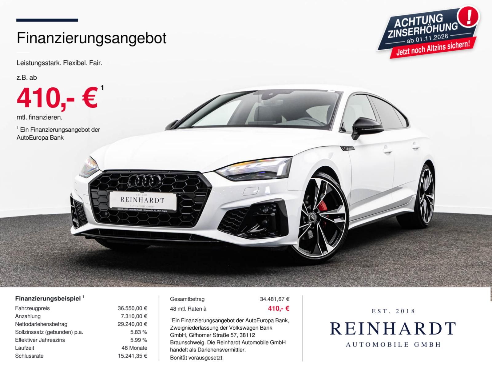 Audi A5 SPORTBACK 40TDi 2x S LINE COMPETITION ACC VC foto 1