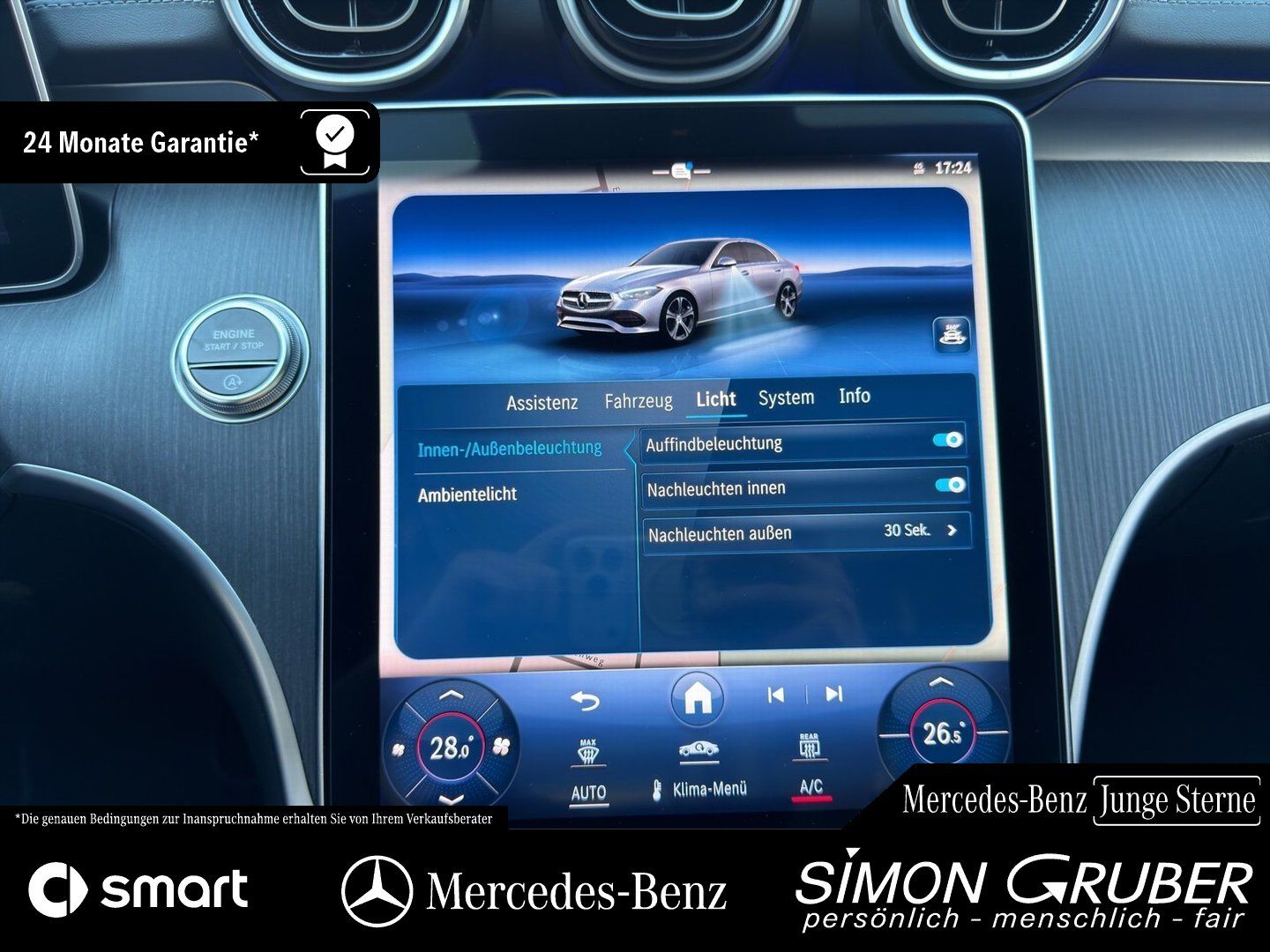 Fahrzeugabbildung Mercedes-Benz C 200 AMG Night Pano Ambi Memory AdSound 19Zoll