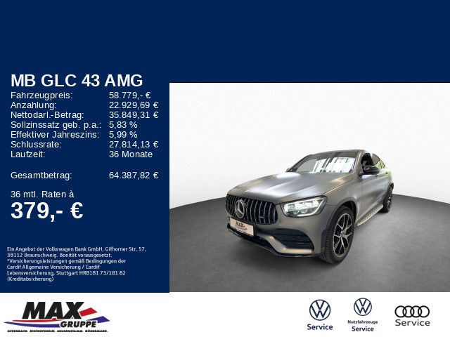 GLC 43 AMG 4M NIGHT+SAGA+AHK+HUD+PANO+360°