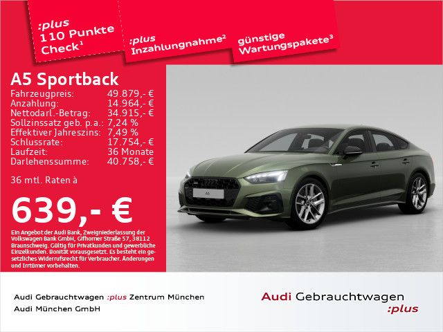 Audi A5 Sportback 45 TFSI quatt. S tronic S line AHK/