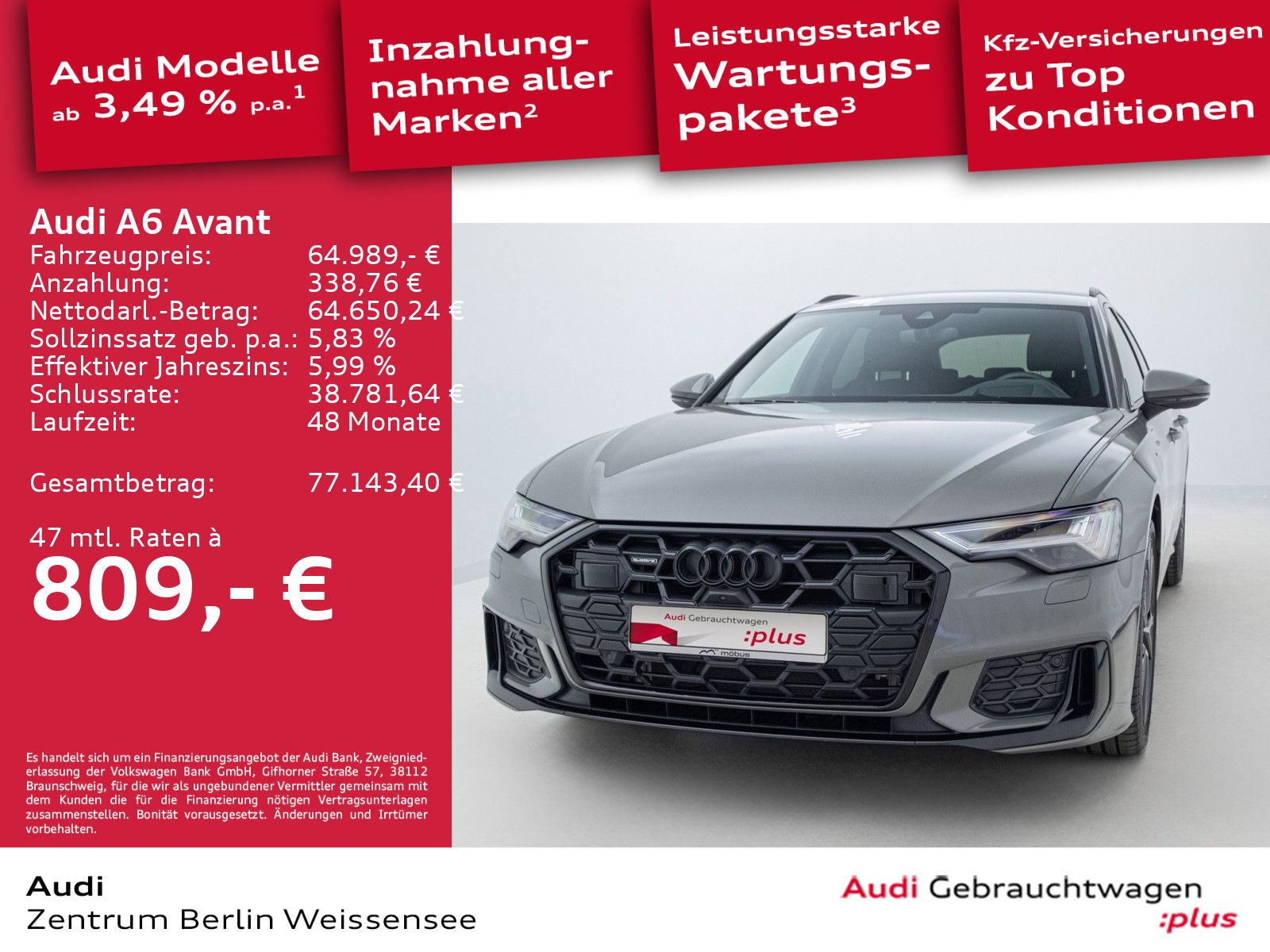 Audi A6 Avant 50 TDI quattro*S-LINE*AHK*HUD*STHZG*360 imagem 2