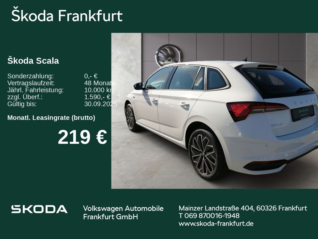 Skoda Scala Drive 1,0 TSI 85 kW 7-Gang automat.
