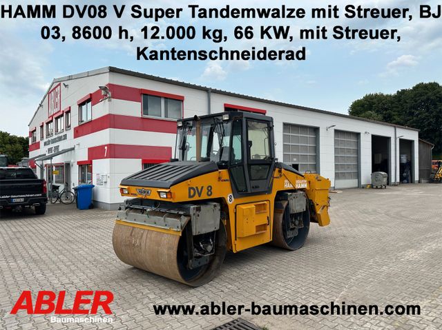 Hamm DV 8 Super Tandemwalze mit Streuer