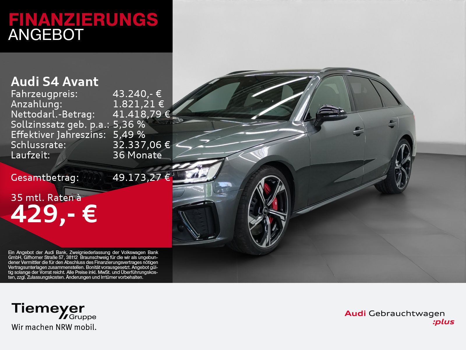 Audi S4 Avant TDI Q AHK MATRIX 360° OPS+ HuD