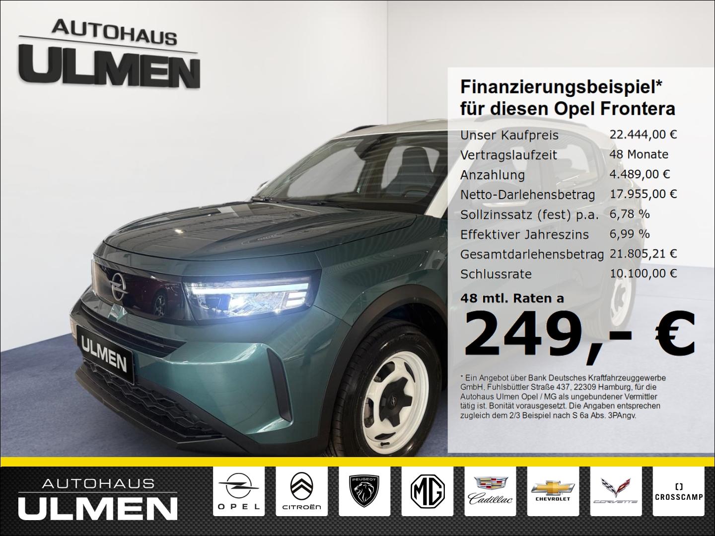 Opel Frontera LED Apple CarPlay Android Auto DAB Spur