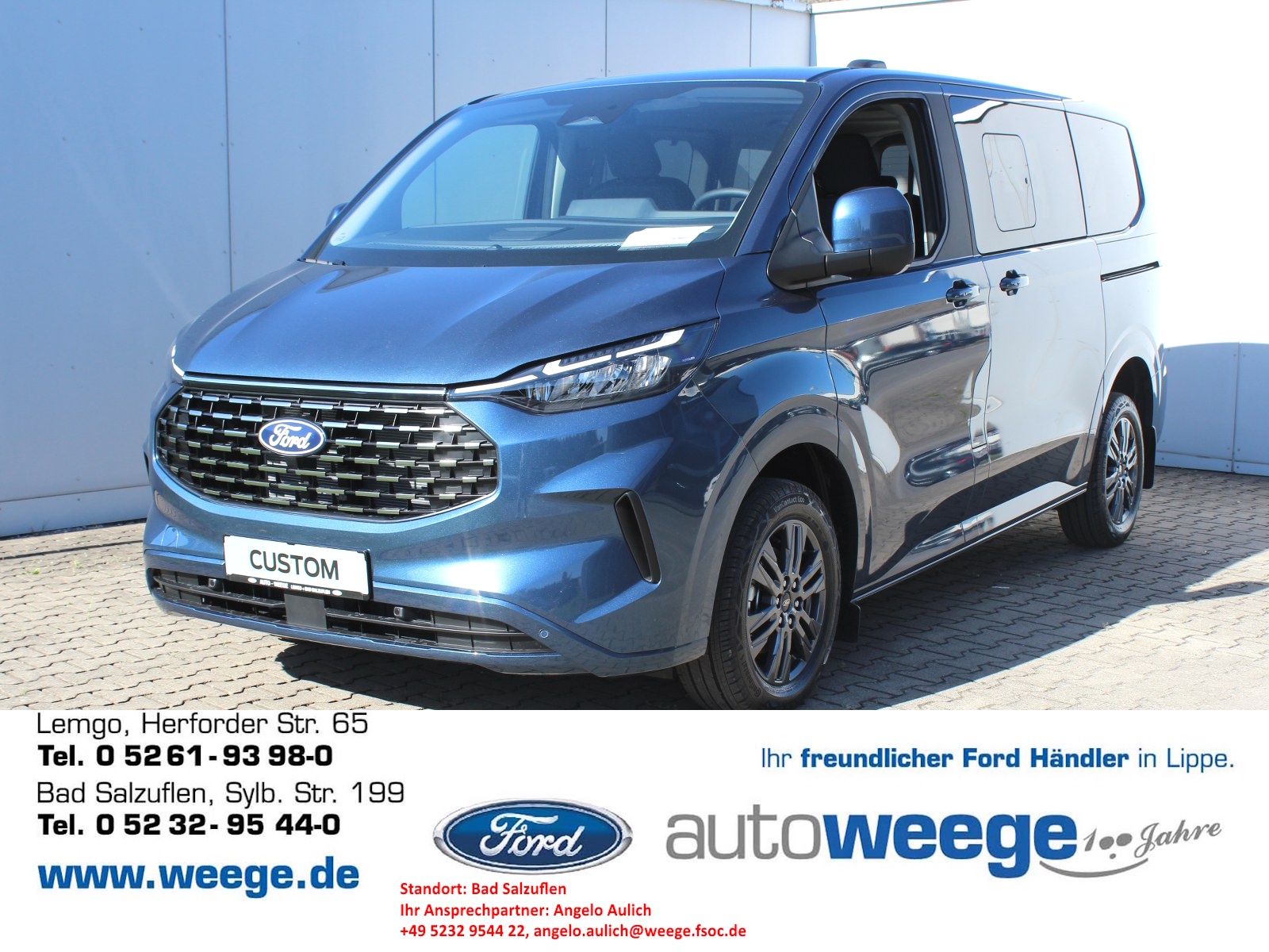 Fahrzeugabbildung Ford Tourneo Custom 320 L1 Tourneo Titanium FWD