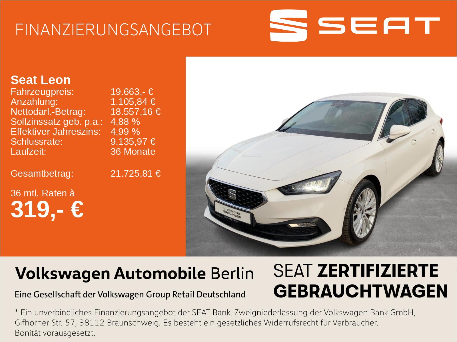 Seat Leon 1.0 eTSI Xcellence DSG Navi LED SHZ PDC