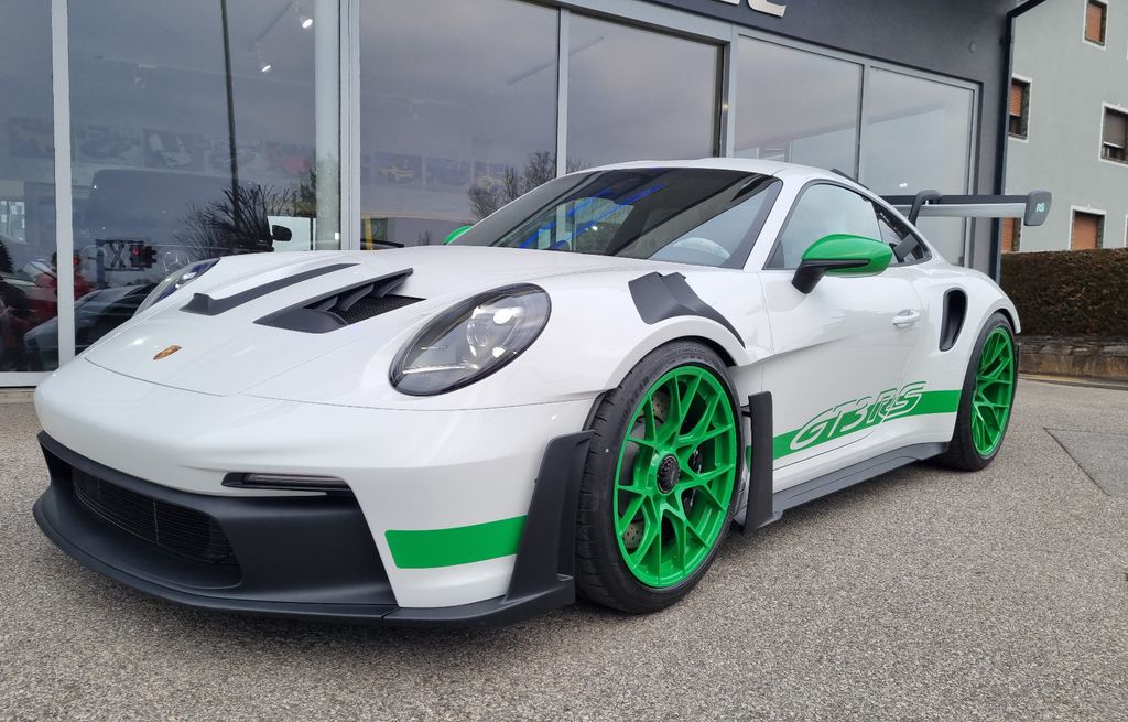 Porsche 992 911 GT3 RS Lift Leder Grün Carbon Kamera 