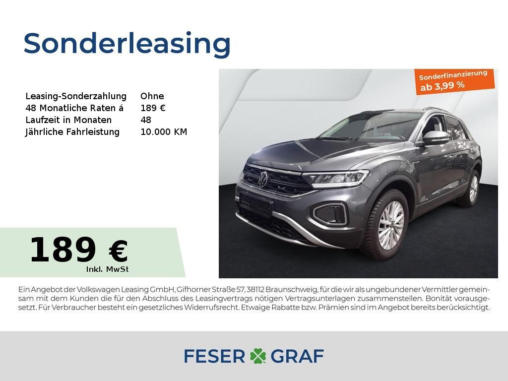 Volkswagen T-Roc LIFE 1.0TSI 85KW 6-G GJR Navi Park Assist