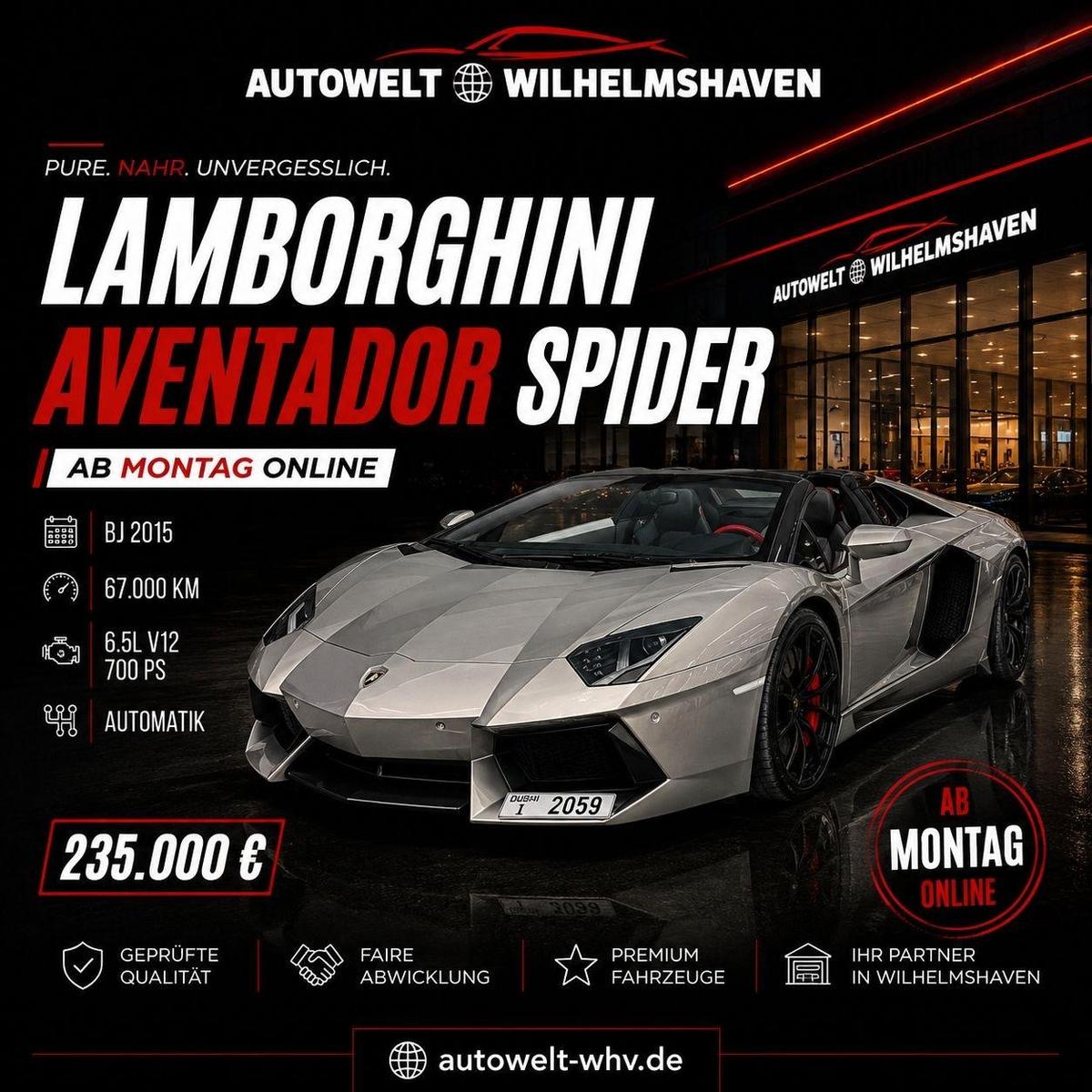 Lamborghini Aventador LP 700-4 Roadster*Carbon*Alcantara*
