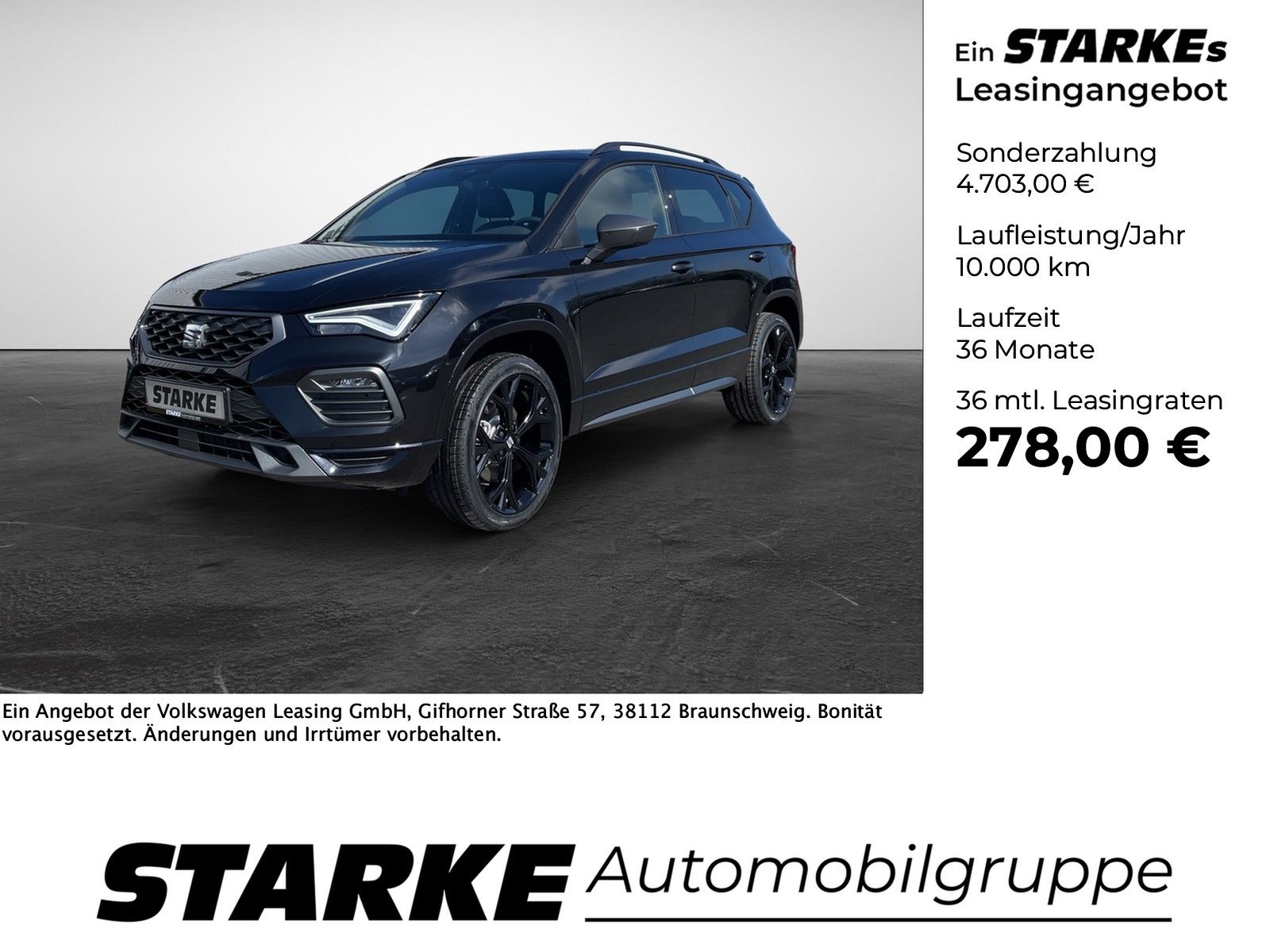 Seat Ateca FR 2.0 TDI DSG Black Edition AHK Navi LED