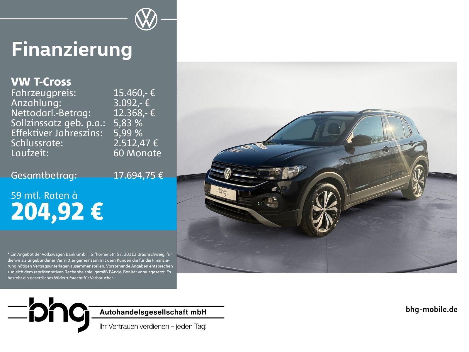 Volkswagen T-Cross 1.0 TSI OPF Life