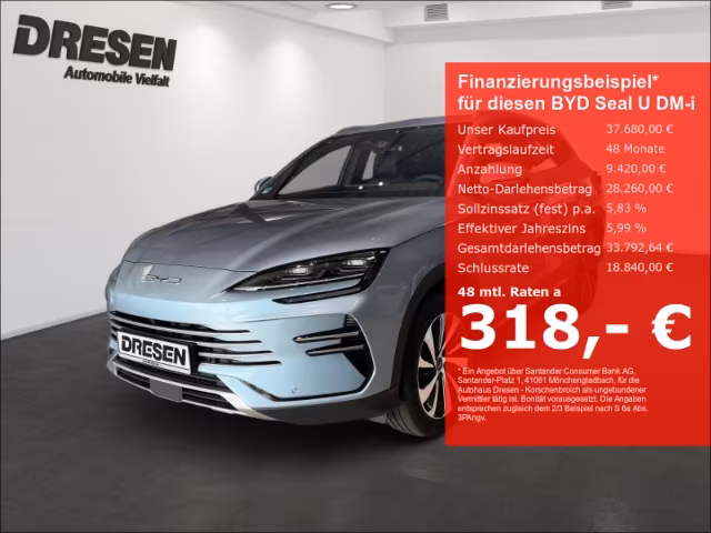 BYD Seal U DM-i Design HeadUp/Schiebedach/PANO/360Ka