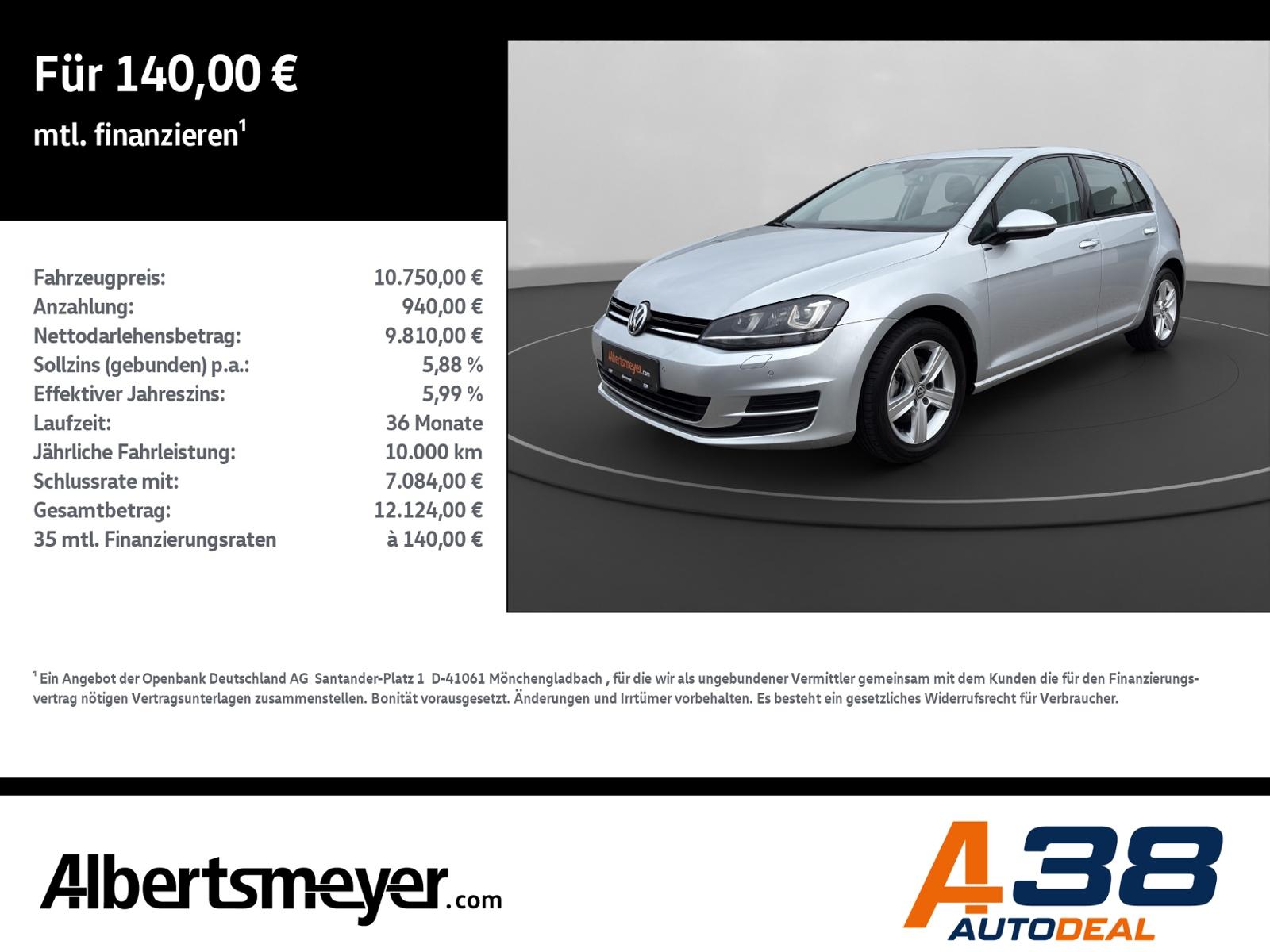 Volkswagen Golf VII 1.4 TSI Comfortline +AHK+NAVI+XENON+LM+