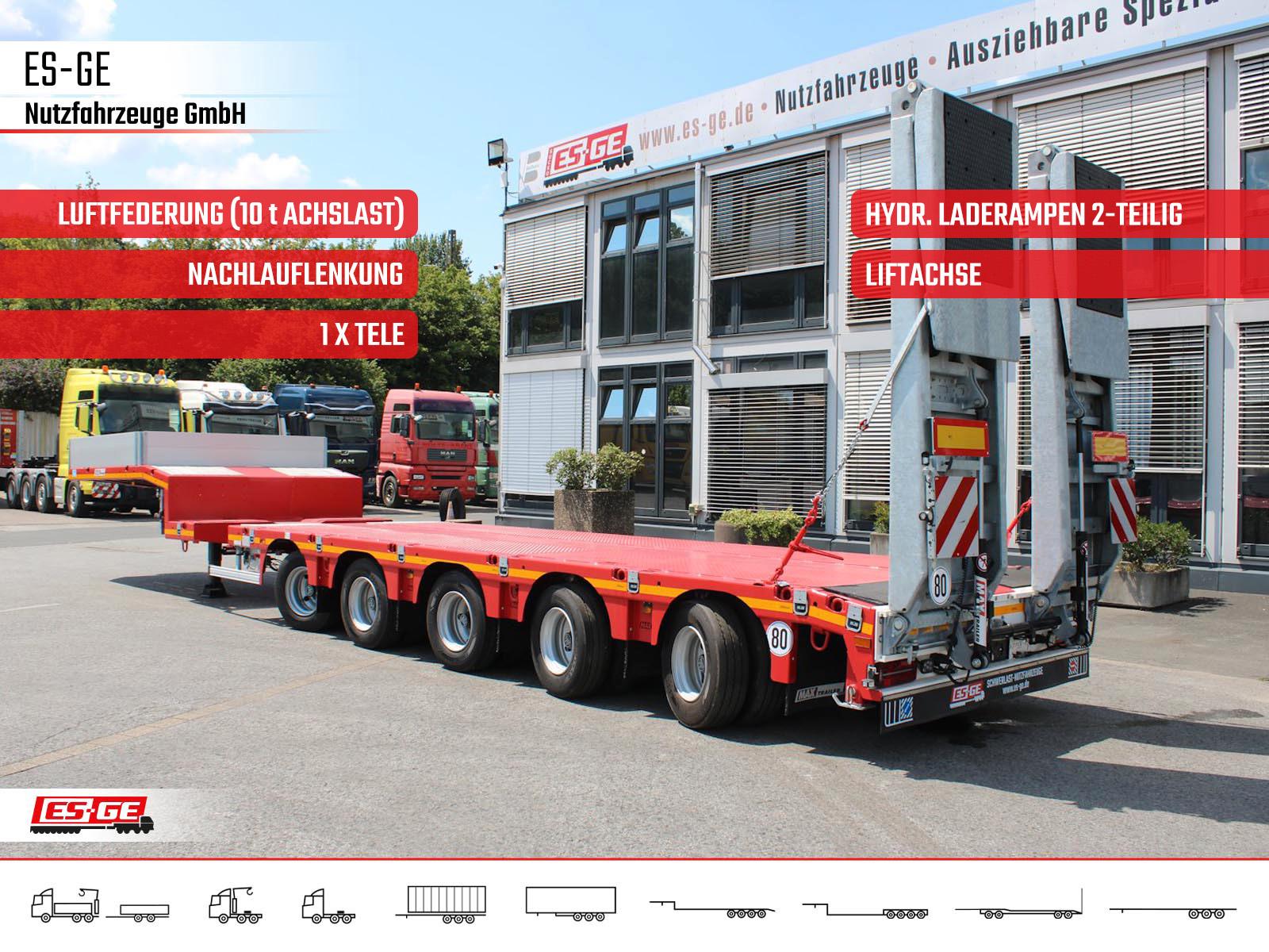 Faymonville MAX Trailer MAX100 Semi-Tieflader 2tlg. Rampen