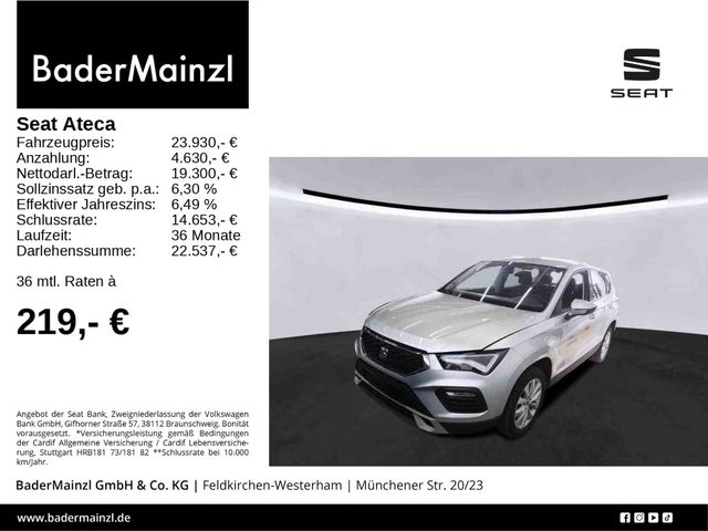 Seat Ateca 1.5 TSI Style AHK LED Navi SHZ Virtual Alu