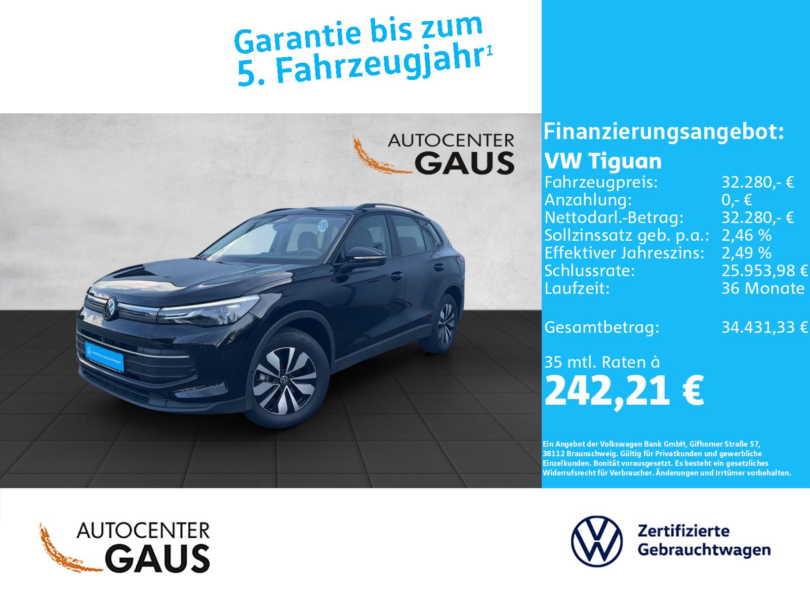 Tiguan Life 1.5 eTSI DSG AHK*Navi*ACC*