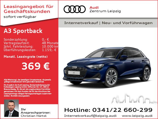 Audi A3 Sportback advanced 35 TFSI LED*WR*AHK*18Zoll*