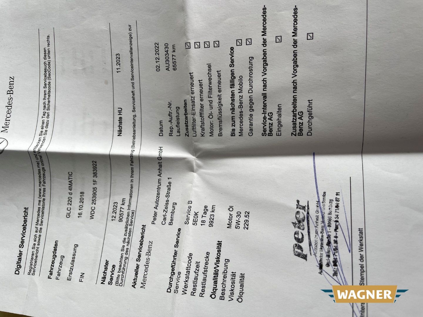 Fahrzeugabbildung Mercedes-Benz GLC 220 d 4Matic Klimaautomatik Sitzheizung