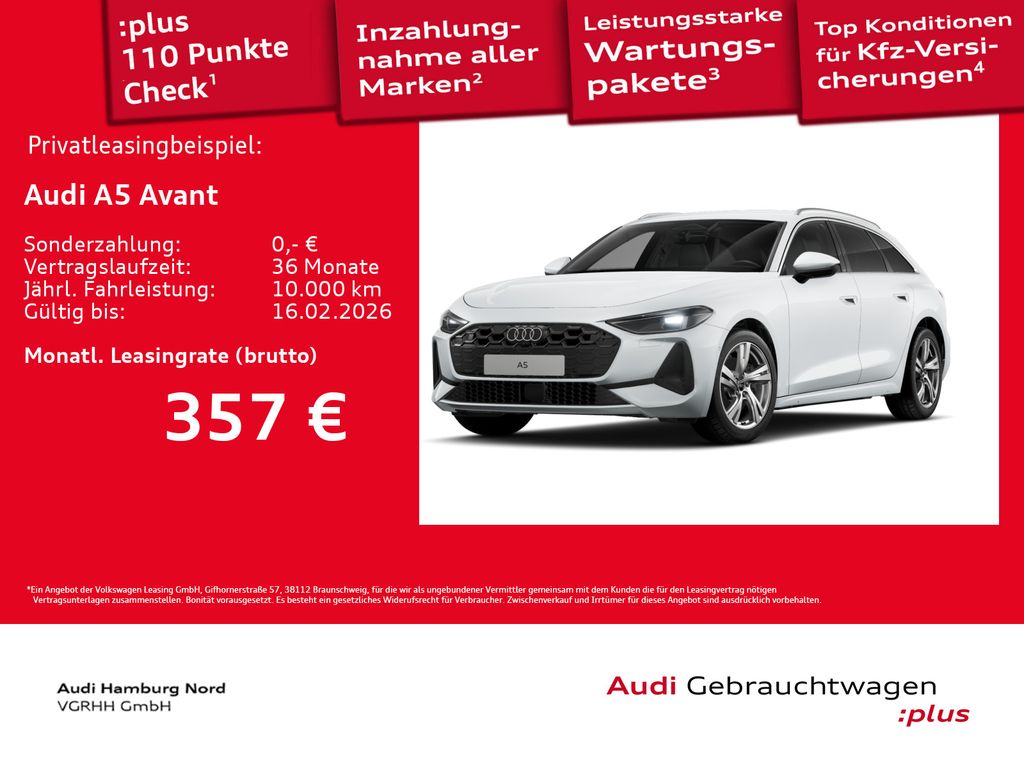A5 Avant 2.0 TFSI S tronic AHK Navi ACC Kamera