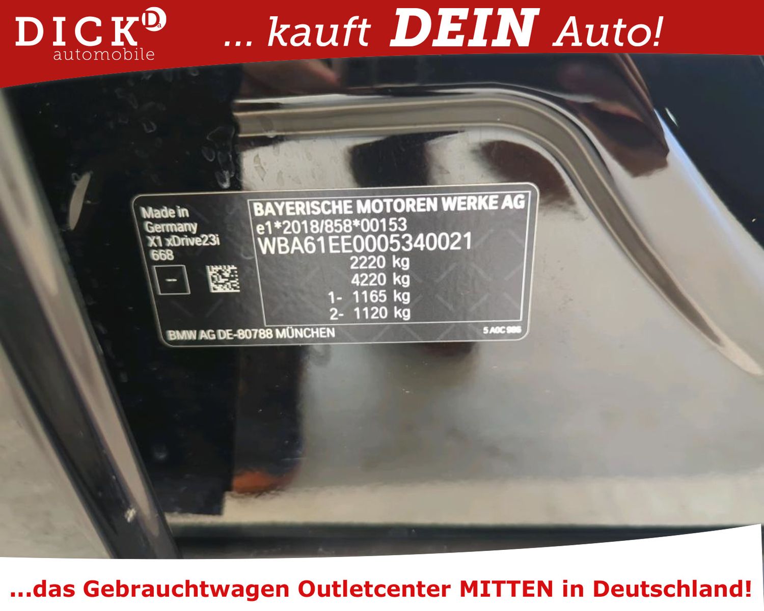 Fahrzeugabbildung BMW X1 23i xDrive AT7 LED+/ACC/HUD/H&K/MASS/MEMO/8Fa