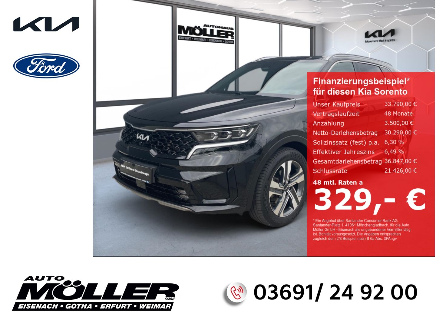 Kia Sorento 1.6T PHEV AWD AT Platinum AHK Glasdach H