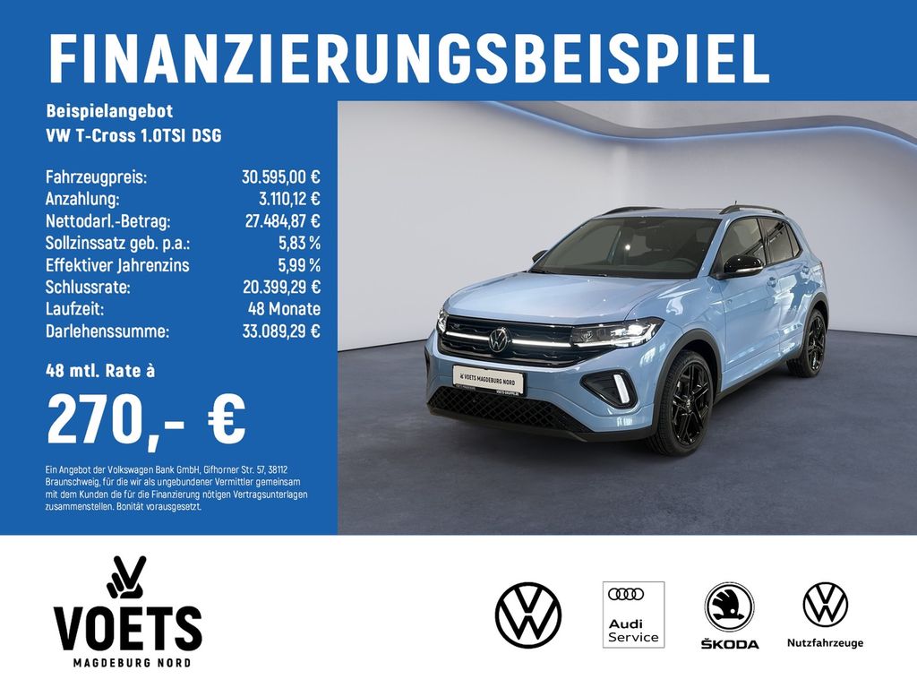 T-Cross 1.0TSI DSG R-Line LED+NAVI+AHK+ACC+DAB+