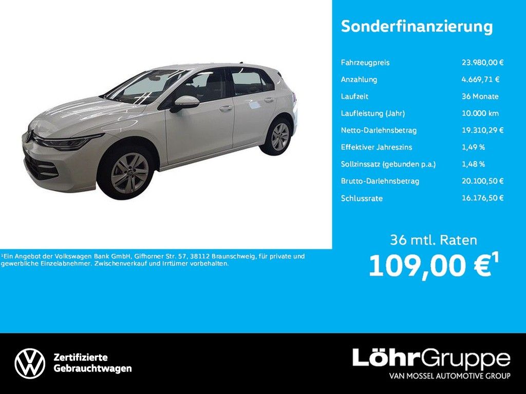 Volkswagen Golf VIII 1.5 TSI Life Rückfahrkamera