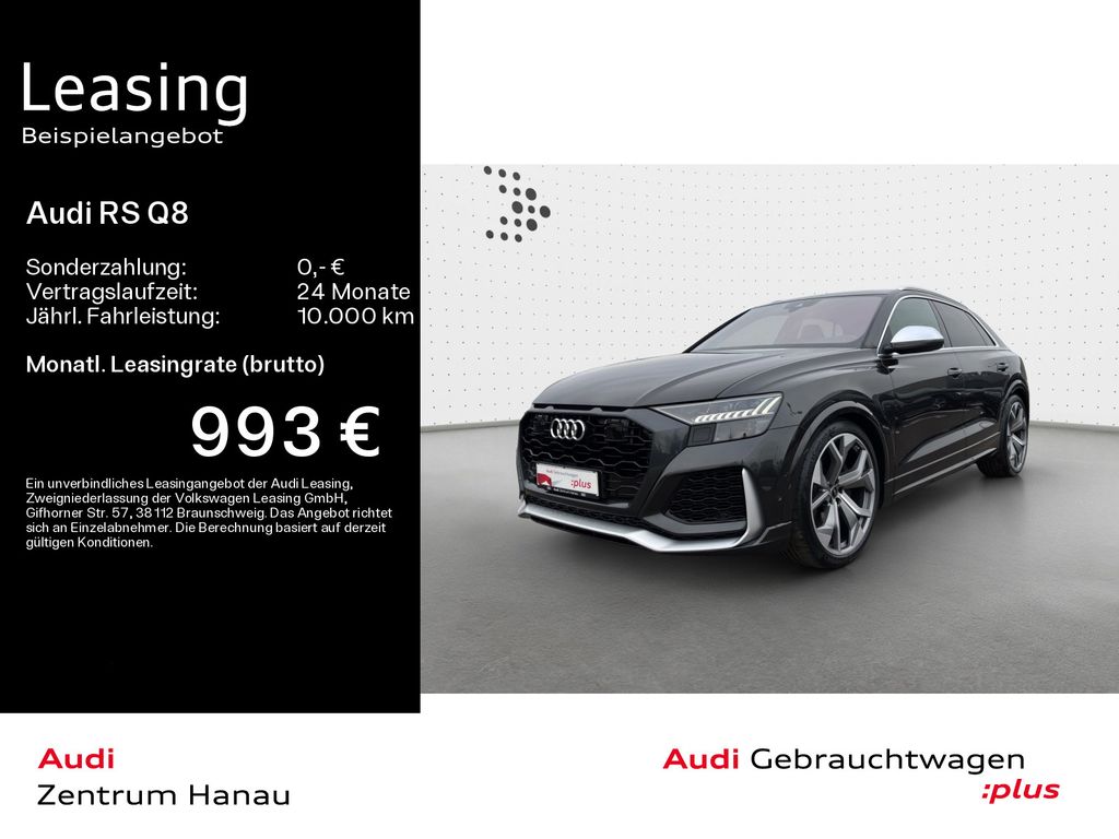 Audi RS Q8*PANO*AHK*HD-MATRIX*B&O*RS-AGA*HUD*23ZOLL