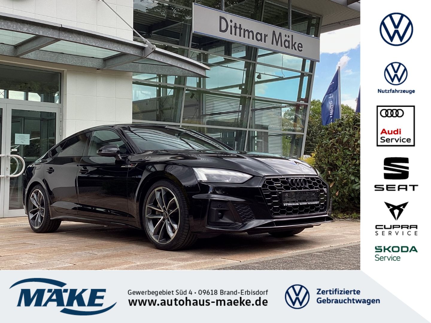 A5 Sportback S line 40 TDI quattro tiptr. RFK AC