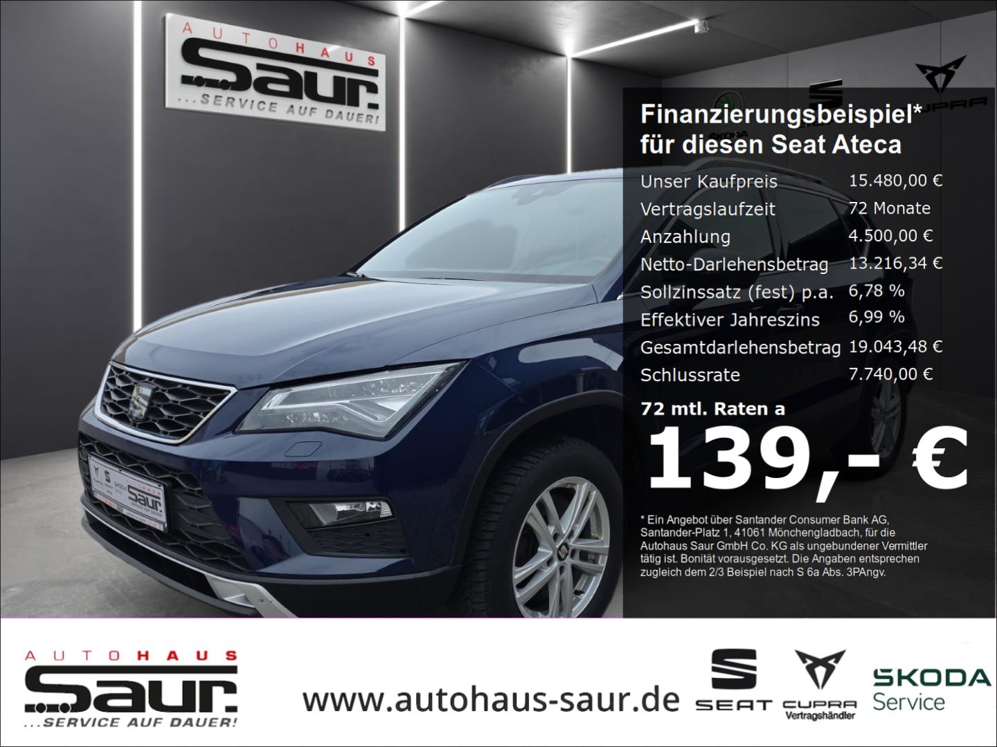 Seat Ateca Xcellence 1.4 TSI AHK RÜCKFAHRKAMERA SHZ K