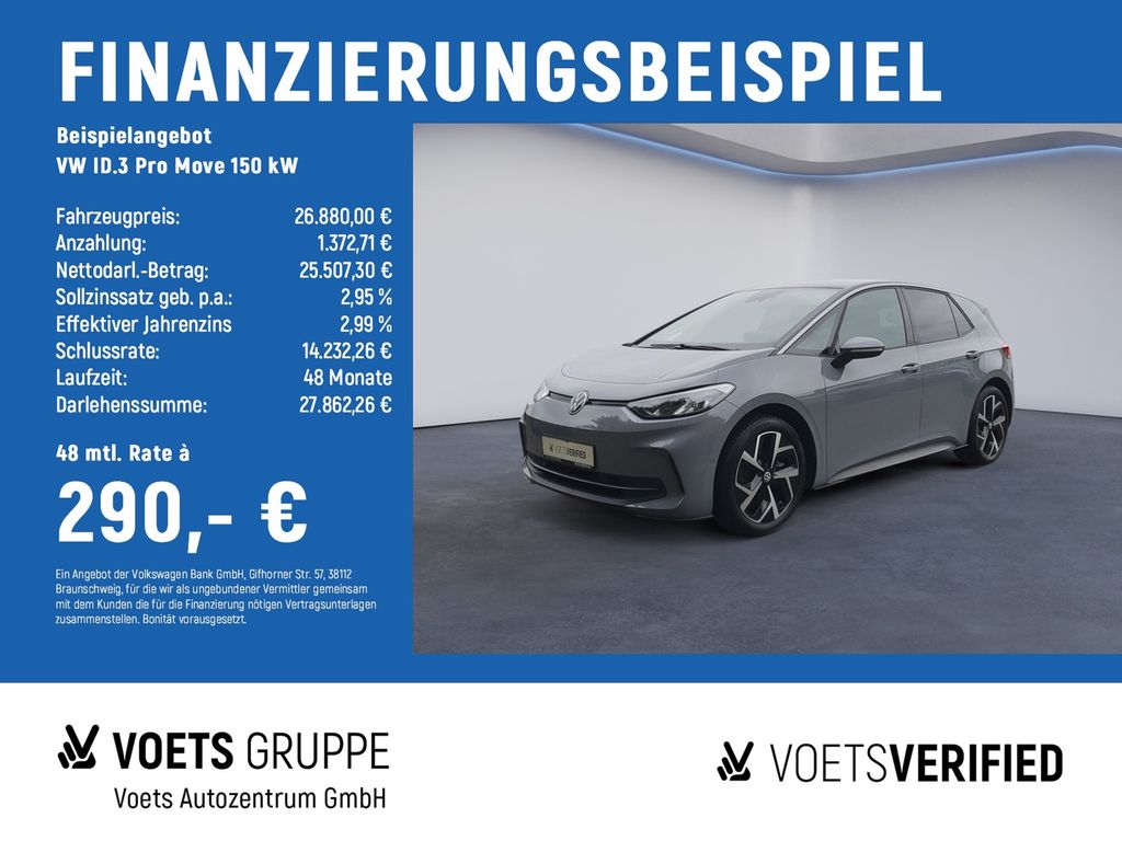 Abbildung Leasingangebot Volkswagen ID.3 Pro Move 150 kW RearView+ACC+SHZ+KLIMA+PDC