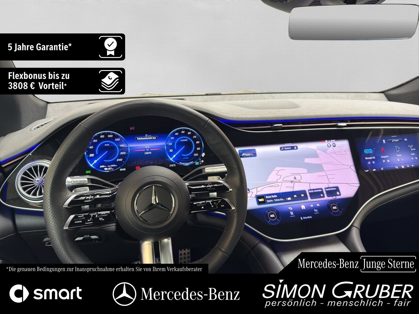 Fahrzeugabbildung Mercedes-Benz EQS 580 4M SUV AMG Massage Sitzklima AHK Md 2026