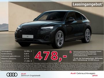 Audi Leasingangebot: Audi Q5 Sportback 50 TDI qu S line MATRIX AHK HuD ACC