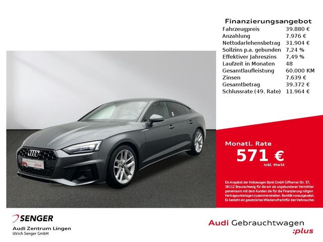 Audi A5 Sportback S line 35 TFSI MMI LED AHK Sitzhzg