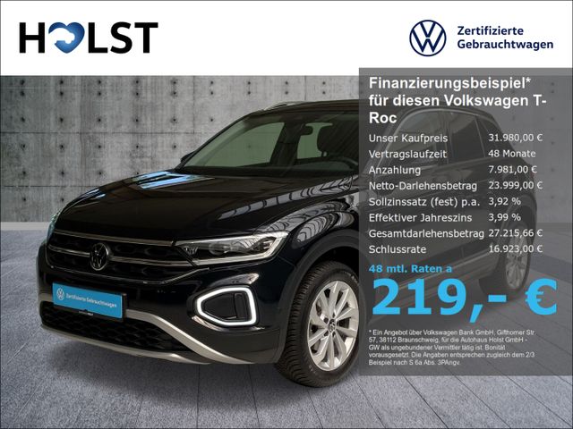 Volkswagen T-Roc 1.5TSI DSG Style, AHK, ACC, SHZ, GJR