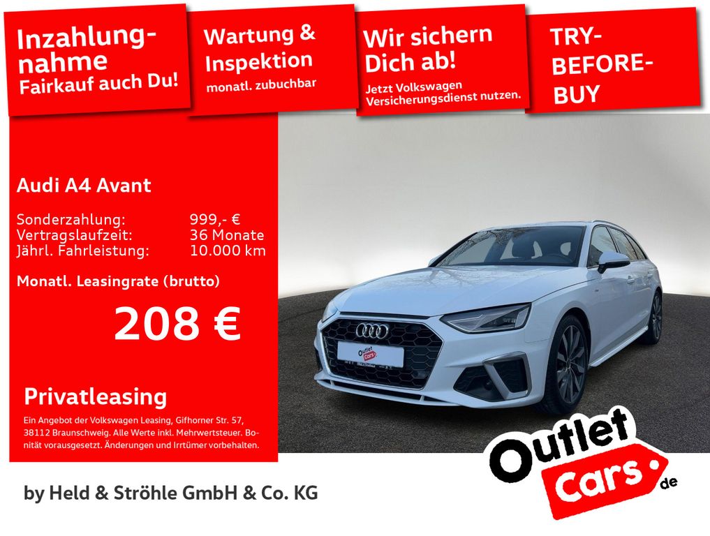 Audi A4 Avant S-Line 40 TDI S tronic AHK LED NAV+ SFW
