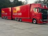 Scania S650 Kühlfahrzeug mit Tandemanhänger 