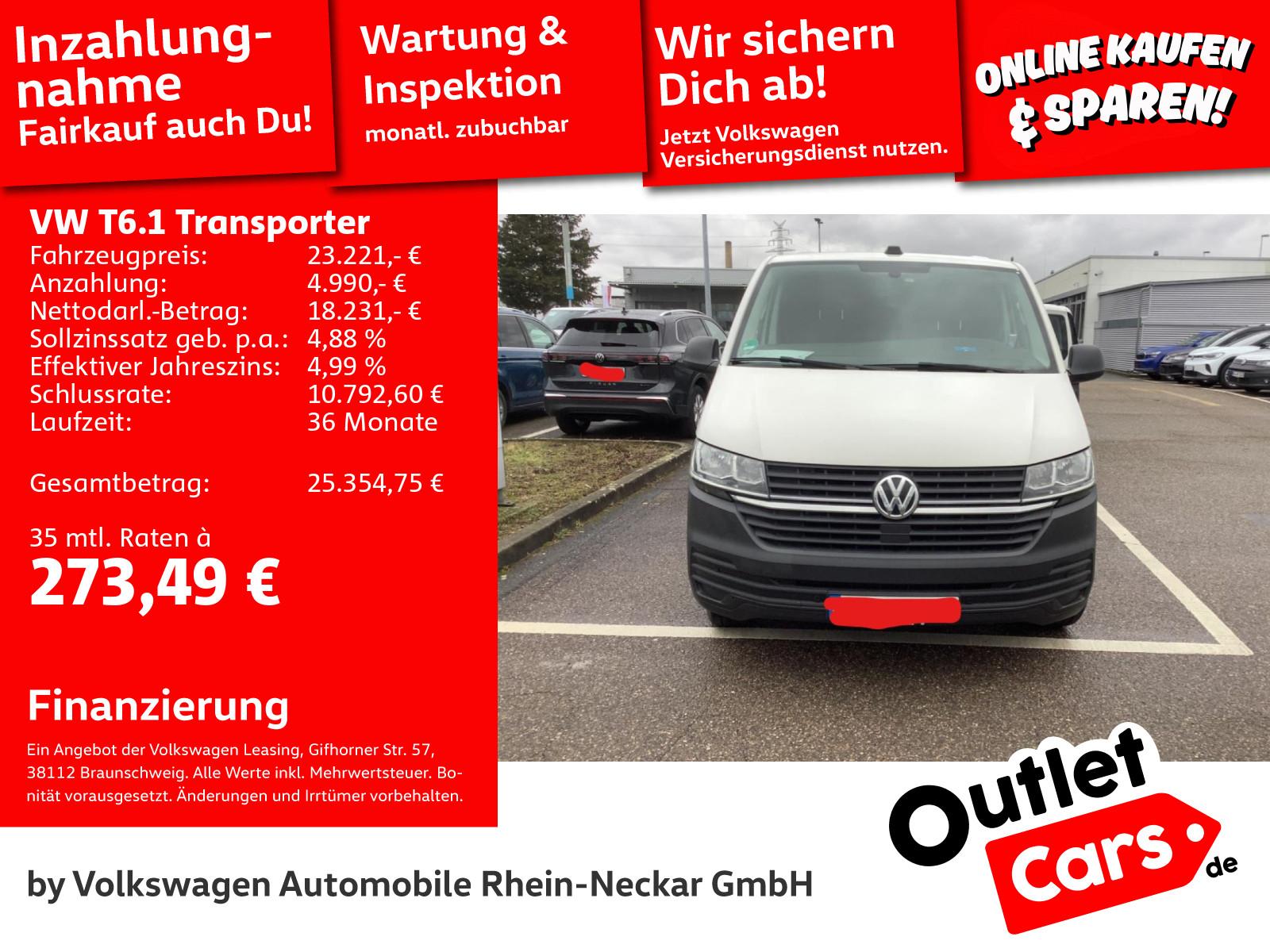 Volkswagen T6.1 Kasten Automatik Navi Kamera uvm.