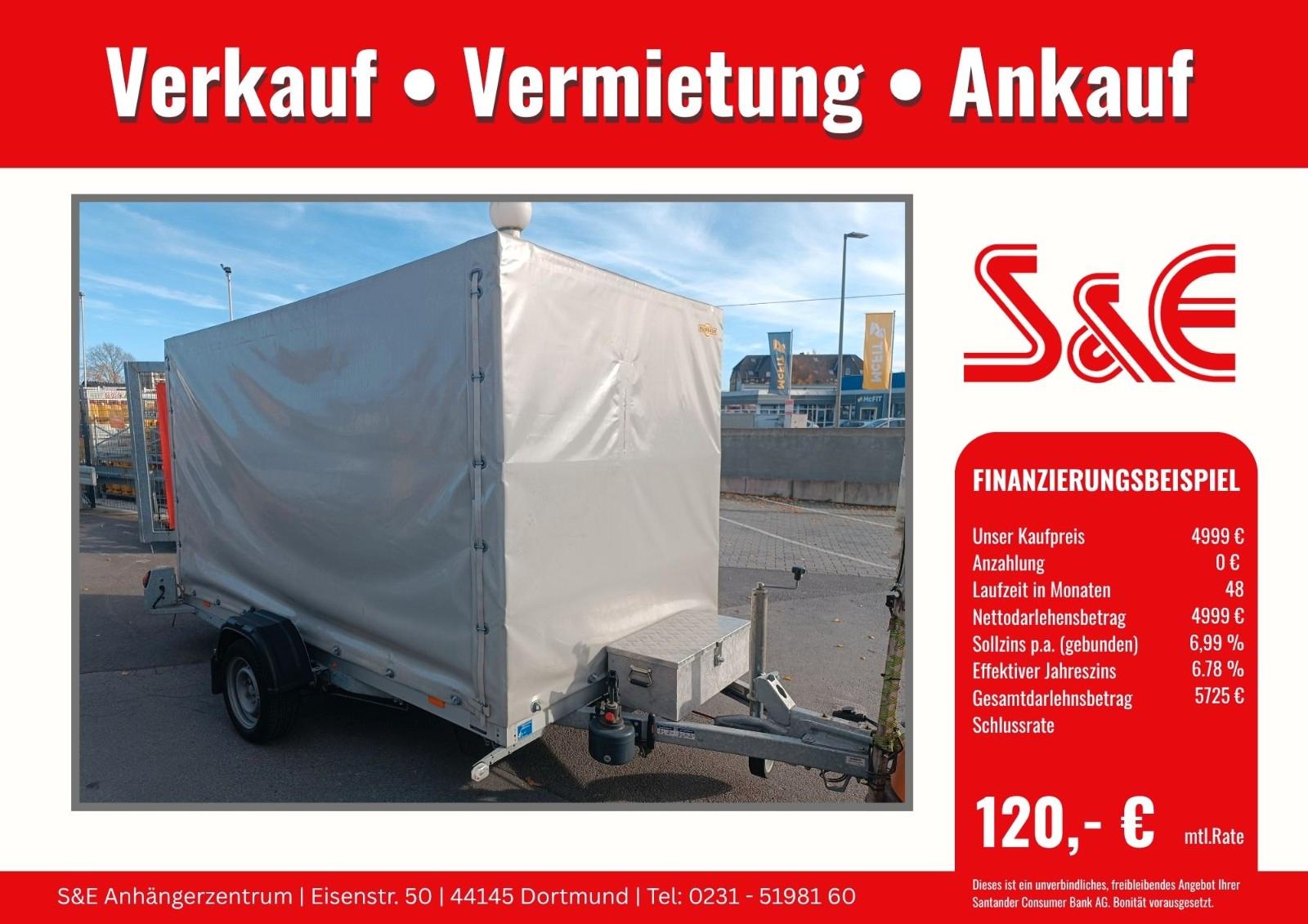 Humbaur Absenker HKT183117 mit Planenaufbau 1800 kg