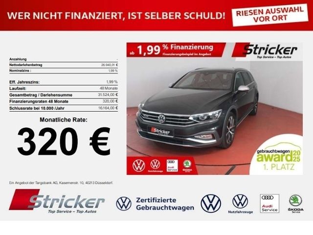 VW Passat Alltrack 2.0TDI DSG 4M 320,-ohne Anzahlun