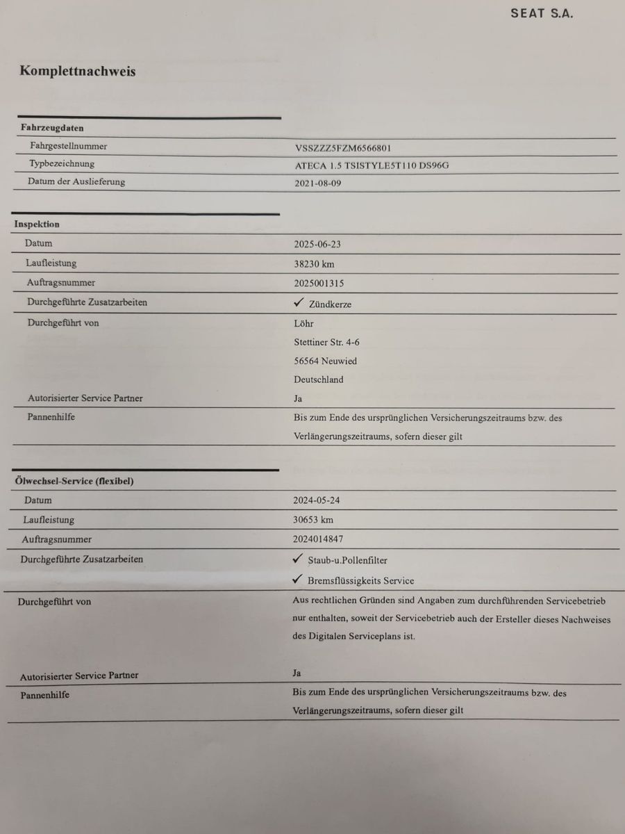 Fahrzeugabbildung SEAT Ateca Style / NAVI / KAMERA / TOP ZUSTAND