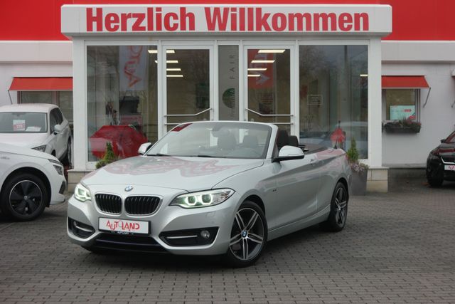 BMW 220i Cabrio Sport Line Xenon Navi KeylessGo PDC