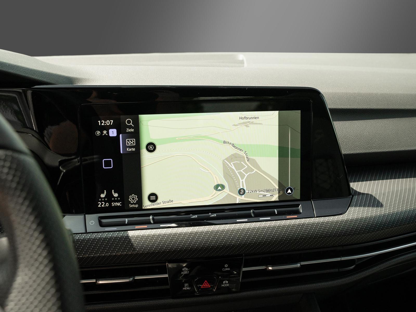 Volkswagen Golf R-Line Black Style 18-Zoll Bergamo PANO, миниатюра 22