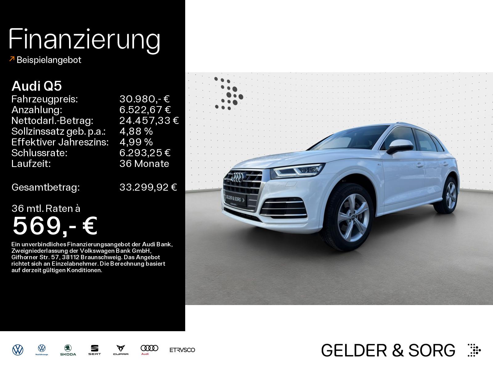 Audi Q5 2.0 TFSI qu. S-line|AHK|Matrix|B&O|RFK