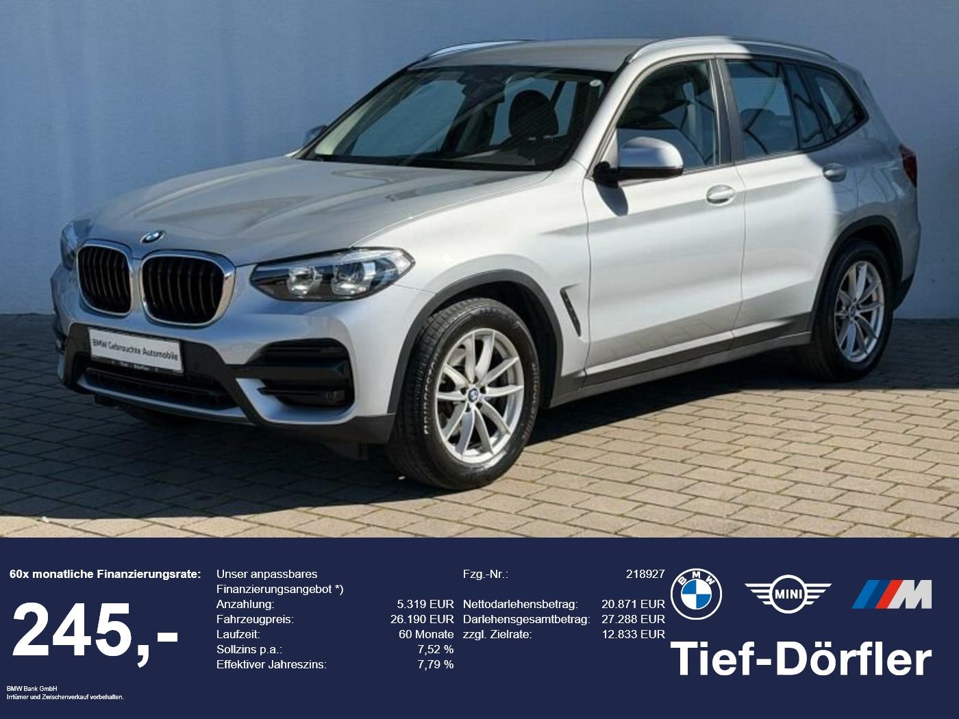 BMW X3 xDrive20i Advantage AHK/PDC/Sportsitz/Klima A